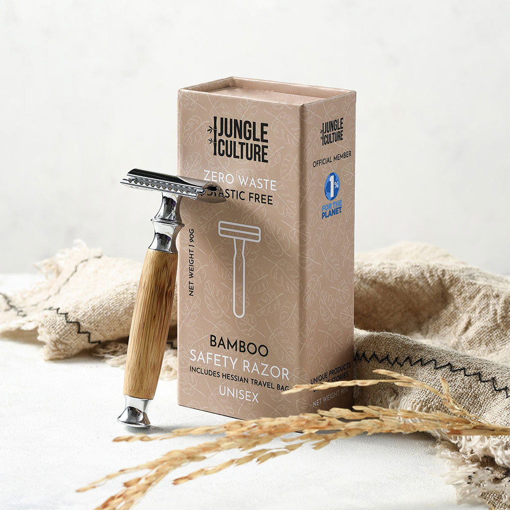 Rasoio di Sicurezza Riutilizzabile in Bambù – Unisex | Jungle Culture-1
