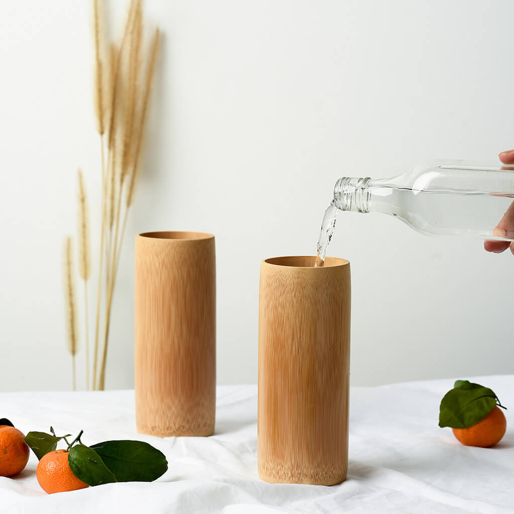 Bicchiere Naturale in Bambù Artigianale – 500ml Jungle Culture-4