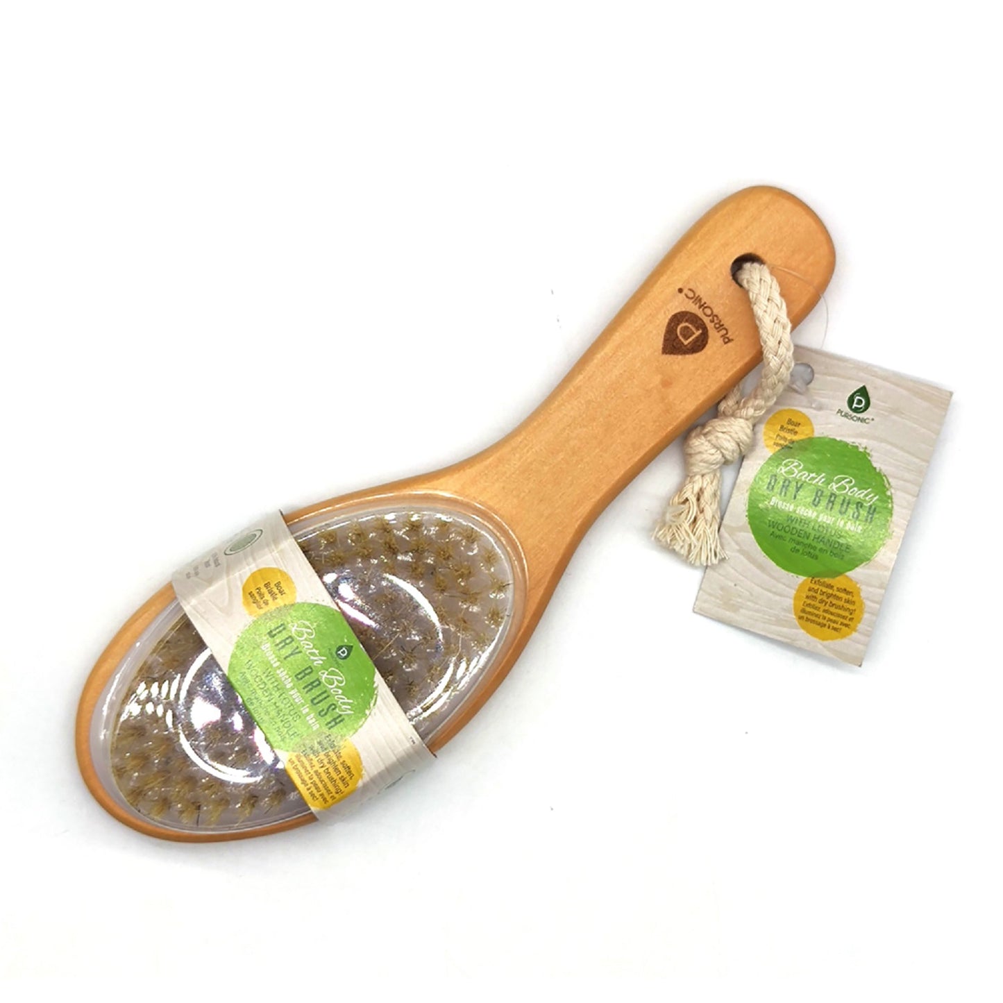Spazzola Corpo in Legno di Loto per Esfoliazione Naturale – Manico Ergonomico-3