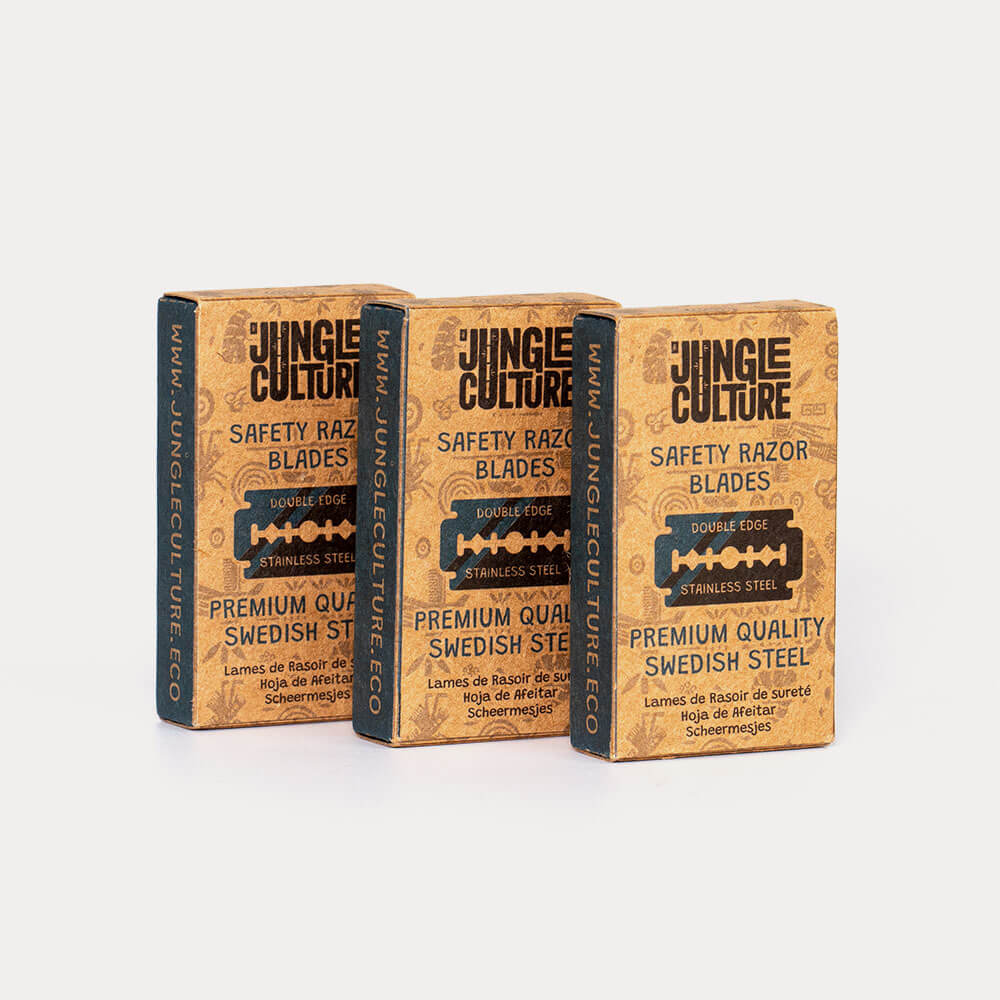 Lame di Ricambio in Acciaio Svedese – Eco Safety Razor | 10 o 100 Pezzi | Jungle Culture-1