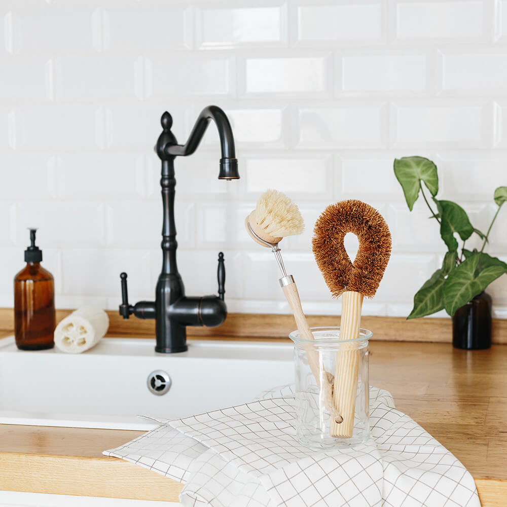 Set 6 Spazzole da Cucina Naturali – Bambù, Cocco e Cotone Bio-2