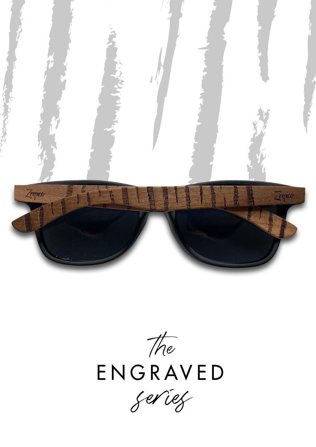 Occhiali da Sole in Legno Inciso – Modello “Untamed” | Design Naturale e Unisex-1