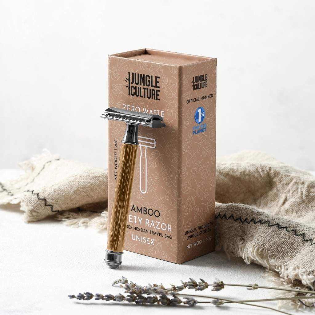 Rasoio di Sicurezza Riutilizzabile in Bambù – Unisex | Jungle Culture-8