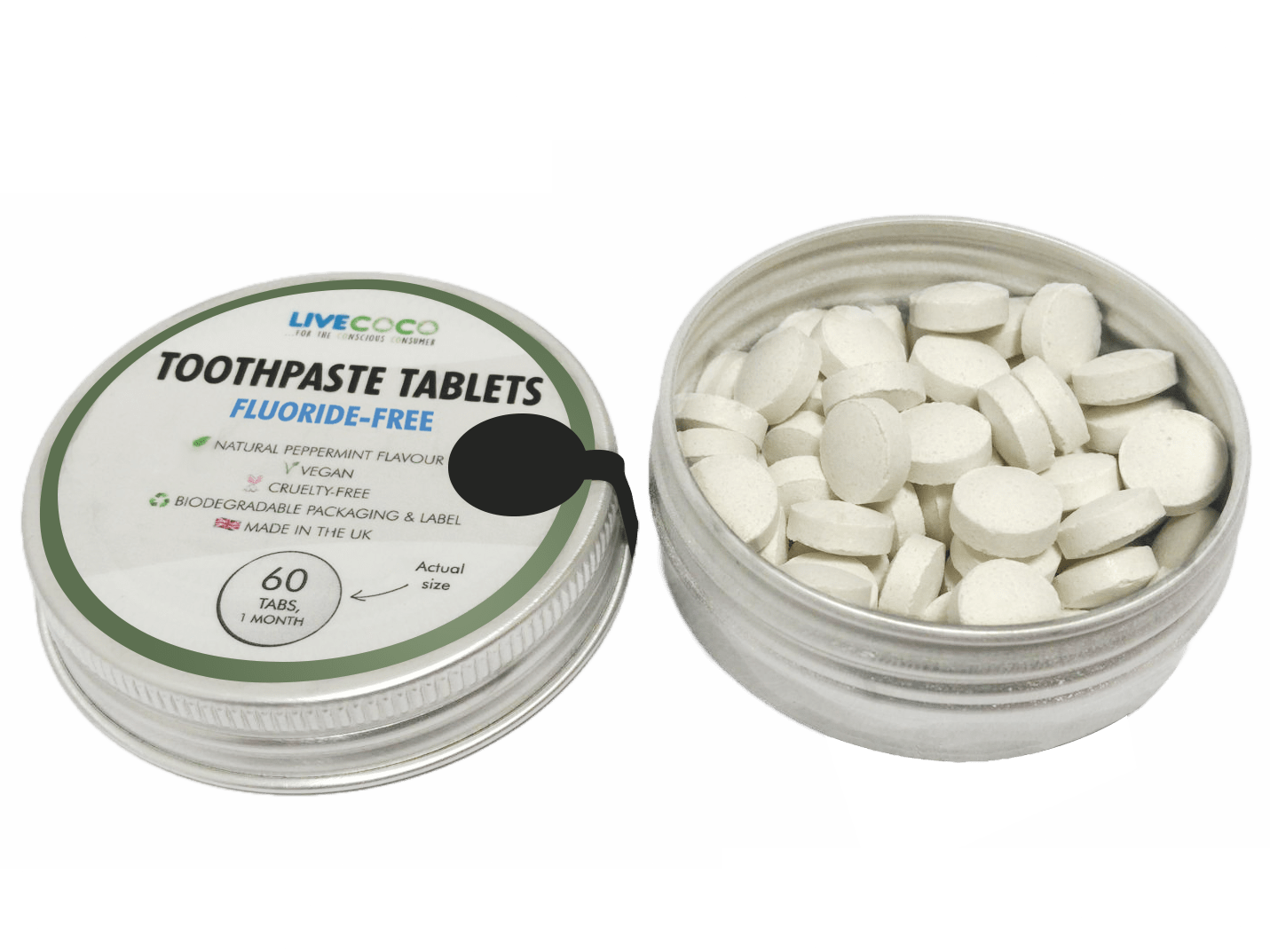 Dentifricio Solido in Compresse alla Menta con Fluoro – Eco-Friendly | LiveCoco-7