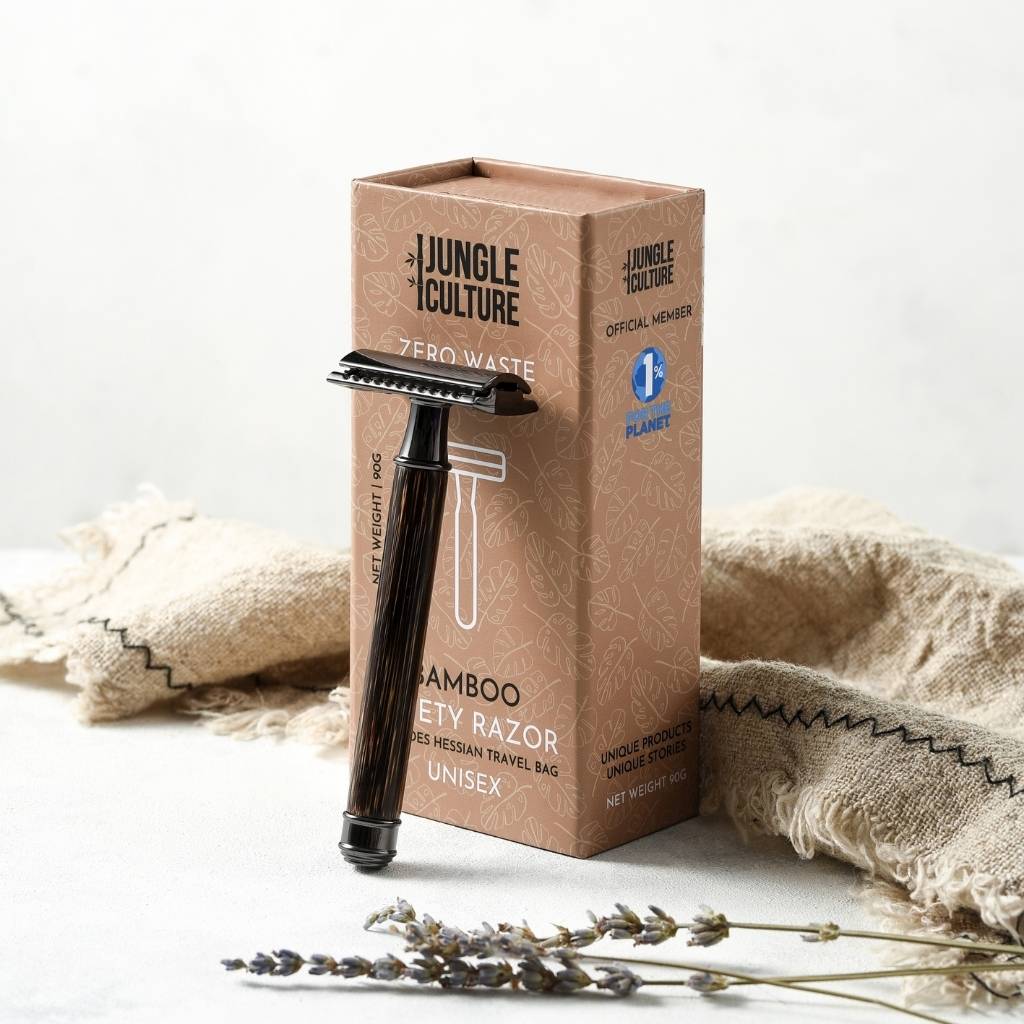 Rasoio di Sicurezza Riutilizzabile in Bambù – Unisex | Jungle Culture-7