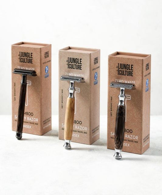 Rasoio di Sicurezza Riutilizzabile in Bambù – Unisex | Jungle Culture